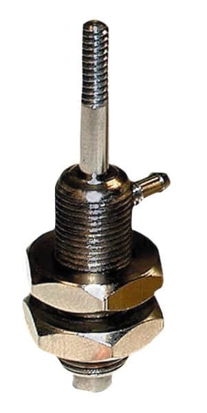 Mead - 1/4" Stroke x 1/4" Bore Double Acting Air Cylinder - 10-32 Port, 6-32 Rod Thread, 125 Max psi, -40 to 400°F - Exact Tooling