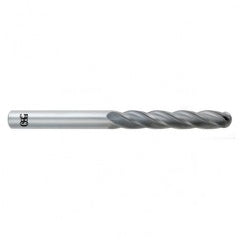 8mm Dia. - 102mm OAL - Bright CBD - Ball End SE EM - 4 FL - Exact Tooling