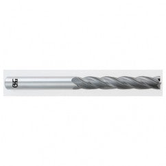 5/16 Dia. x 6 Overall Length 4-Flute Square End Solid Carbide SE End Mill-Round Shank-Center Cutting-Uncoated - Exact Tooling