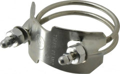 Kuriyama of America - 2" Hose, Spiral Double Bolt Hose Clamp - Plated Steel - Exact Tooling