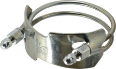 Kuriyama of America - 4" Hose, Spiral Double Bolt Hose Clamp - Plated Steel - Exact Tooling