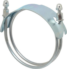 Kuriyama of America - 6" Hose, Spiral Double Bolt Hose Clamp - Plated Steel - Exact Tooling