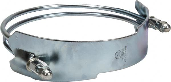 Kuriyama of America - 8" Hose, Spiral Double Bolt Hose Clamp - Plated Steel - Exact Tooling