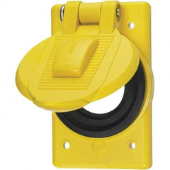 Hubbell Wiring Device-Kellems - Weatherproof Box Covers Cover Shape: Round Number of Holes in Outlet: 1 - Exact Tooling
