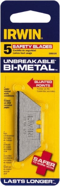 Irwin - 50 Piece Bi-Metal Utility Knife Blade - 2-3/16" OAL - Exact Tooling