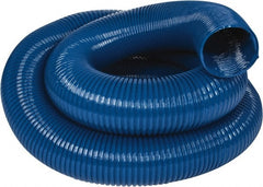 Hi-Tech Duravent - 6" ID, 25' Long, PVC Blower & Duct Hose - Blue, 7-1/2" Bend Radius, 10 In/Hg, 8 Max psi, -20 to 180°F, Abrasion and Chemical Resistant - Exact Tooling