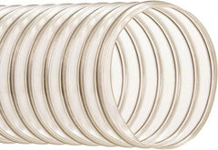 Hi-Tech Duravent - 12" ID, 50' Long, Polyurethane Blower & Duct Hose - Clear, 13-1/4" Bend Radius, 5 In/Hg, 7 Max psi, -65 to 200°F, Oil and Gas Resistant - Exact Tooling