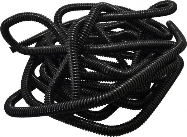 Hi-Tech Duravent - 3/4" ID, 25' Long, Polyethylene Blower & Duct Hose - Black, 1-1/2" Bend Radius, 26 In/Hg, 40 Max psi, -30 to 160°F, UV Resistant - Exact Tooling