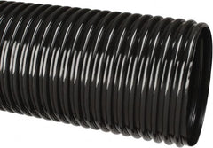 Hi-Tech Duravent - 4" ID, 25' Long, Polyethylene Blower & Duct Hose - Black, 5-3/4" Bend Radius, 3 In/Hg, 5 Max psi, -30 to 160°F, UV Resistant - Exact Tooling