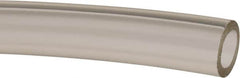 Made in USA - 1/2" ID x 3/4" OD, 1/8" Wall Thickness, Cut to Length (50' Standard Length) Plastic Tube - Clear, 36 Max psi, 63 Hardness - Exact Tooling