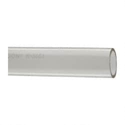 Made in USA - 1" ID x 1-1/4" OD, 1/8" Wall Thickness, Cut to Length (50' Standard Length) Plastic Tube - Clear, 14 Max psi, 40 Hardness - Exact Tooling