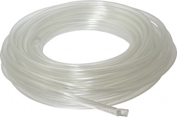 Made in USA - 5/16" ID x 7/16" OD, 1/16" Wall Thickness, 50' Long, Tygon Tube - Clear, 27 Max psi, 64 Hardness - Exact Tooling