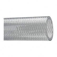 Made in USA - 1-1/2" ID x 1-15/16" OD, 7/32" Wall Thickness, Cut to Length (50' Standard Length) PVC Tube - Clear, 80 Max psi, 80 Hardness - Exact Tooling