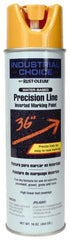 Rust-Oleum - 17 fl oz Yellow Marking Paint - 600' to 700' Coverage at 1" Wide, Water-Based Formula - Exact Tooling