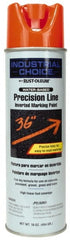 Rust-Oleum - 17 fl oz Orange Marking Paint - 600' to 700' Coverage at 1" Wide, Water-Based Formula - Exact Tooling