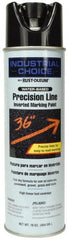 Rust-Oleum - 17 fl oz Black Marking Paint - 600' to 700' Coverage at 1" Wide, Water-Based Formula - Exact Tooling