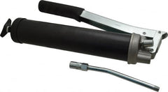PRO-LUBE - 10,000 Max psi, Rigid Lever Grease Gun - 14 oz (Cartridge) Capacity, 1/8 Thread Outlet, 28 Strokes per oz, Bulk, Cartridge, Filler Pump & Suction Fill, Includes 4 Jaw Coupler with Ball Check - Exact Tooling