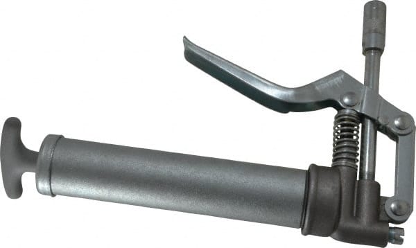 PRO-LUBE - 3,500 Max psi, Rigid Pistol Grease Gun - 3 oz Capacity, 1/8 Thread Outlet, 40 Strokes per 0.06 oz, Bulk, Cartridge & Suction Fill, Includes 4 Jaw Coupler with Ball Check - Exact Tooling