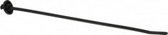 Thomas & Betts - 9.6" Long Black Nylon Standard Cable Tie - 65 Lb Tensile Strength, 1.65mm Thick, 1-3/4" Max Bundle Diam - Exact Tooling