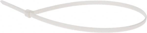 Thomas & Betts - 14.2" Long White Nylon Standard Cable Tie - 50 Lb Tensile Strength, 1.33mm Thick, 1" Max Bundle Diam - Exact Tooling