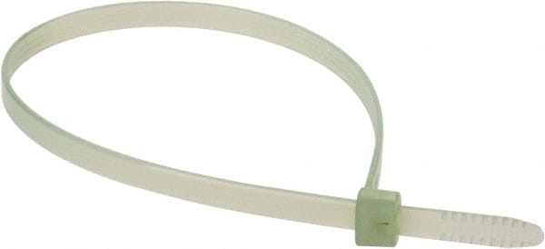 Thomas & Betts - 13.2" Long Green Nylon Standard Cable Tie - 120 Lb Tensile Strength, 1.65mm Thick, 5/8" Max Bundle Diam - Exact Tooling