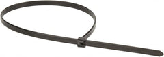 Thomas & Betts - 14.2" Long Black Polypropylene Standard Cable Tie - 30 Lb Tensile Strength, 1.19mm Thick, 2" Max Bundle Diam - Exact Tooling