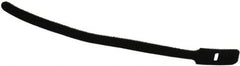 Thomas & Betts - 9" Long Black Nylon & Polyethylene Hook & Loop Strap - 40 Lb Tensile Strength, 1/16" Thick, 50.8mm Max Bundle Diam - Exact Tooling