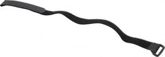 Thomas & Betts - 18" Long Black Nylon Hook & Loop Strap - 50 Lb Tensile Strength, 1/16" Thick, 127mm Max Bundle Diam - Exact Tooling