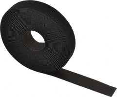 Thomas & Betts - 180" Long Black Nylon & Polyethylene Hook & Loop Strap - 50 Lb Tensile Strength, 1/16" Thick - Exact Tooling