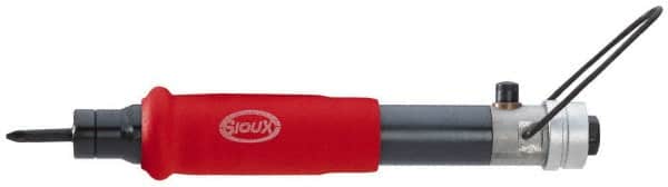 Sioux Tools - 1/4" Bit Holder, 800 RPM, Inline Handle Air Screwdriver - 5 to 50 In/Lb Torque, 8 CFM - Exact Tooling