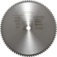 Porter-Cable - 14" Diam, 1" Arbor Hole Diam, 80 Tooth Wet & Dry Cut Saw Blade - Carbide-Tipped, Cutoff Action, Standard Round Arbor - Exact Tooling