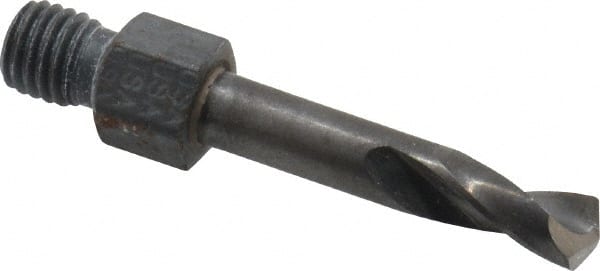 Hertel - 0.191" Drill Bit, Screw Machine, High Speed Steel, Threaded Shank Drill Bit - Exact Tooling
