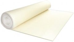 Made in USA - 5/8 Inch Thick x 66 Inch Wide x 12 Inch Long, Pressed Wool Felt Sheet - 7.7 Lbs/Square Yd., White, 400 psi - Exact Tooling