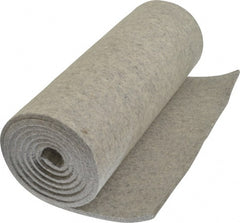 Made in USA - 1/4 Inch Thick x 72 Inch Wide x 12 Inch Long, Pressed Wool Felt Sheet - 3.1 Lbs/Square Yd., Gray, 250 psi - Exact Tooling