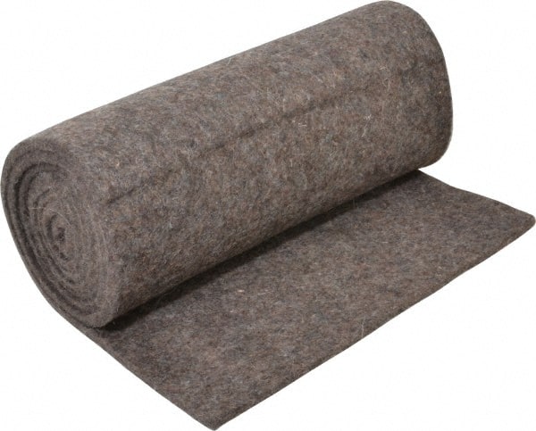 Made in USA - 1/4 Inch Thick x 72 Inch Wide x 12 Inch Long, Pressed Wool Felt Sheet - 2.1 Lbs/Square Yd., Gray, 75 psi - Exact Tooling