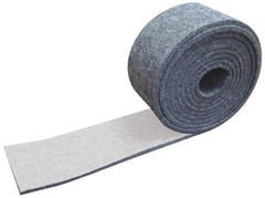 Made in USA - 1/8 Inch Thick x 1-1/2 Inch Wide x 5 Ft. Long, Felt Stripping - Gray, Adhesive Backing - Exact Tooling
