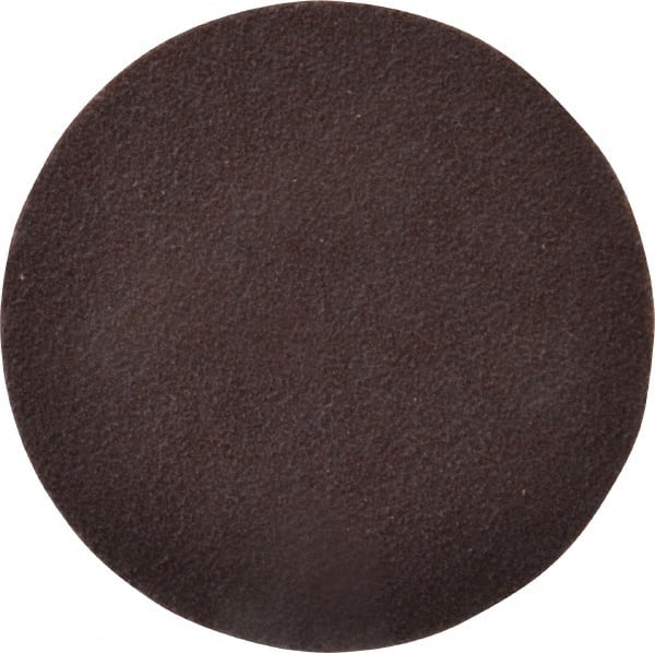 Norton - 2" Diam, 120 Grit Aluminum Oxide Adhesive PSA Disc - Medium Grade, Brown, X Weighted Backing, Flexible - Exact Tooling