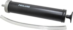 PRO-LUBE - Oil Lubrication Aluminum Suction Gun - For 16 oz Container, Use with Non-Corrosive Liquids - Exact Tooling