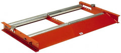 Made in USA - 48 Inches Max Width Reel Winder Roller Stand - 3,000 Lbs. Load Limit, 2 Reel Limit, 28 Inches Long x 52 Inches Wide x 4 Inches High, Structural Channel Frame with 6 Roller Positions - Exact Tooling