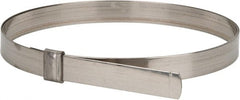 IDEAL TRIDON - 7" ID, Grade 201, Stainless Steel Preformed J-Type Clamp - 3/4" Wide x 0.03" Thick - Exact Tooling