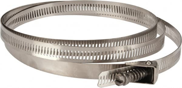 IDEAL TRIDON - SAE Size 248, 1-3/4 to 16" Diam, Stainless Steel Quick Release Worm Drive Clamp - 1/2" Wide, Material Grade 301, Series 550 - Exact Tooling