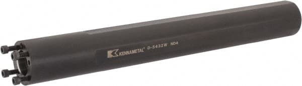 Kennametal - 3/8-18 Threaded Mount, Boring Head Straight Shank - Threaded Mount Mount, 16 Inch Overall Length, 12-3/4 Inch Projection - Exact Tooling