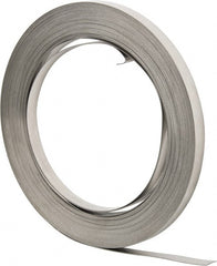 IDEAL TRIDON - Grade 201, Stainless Steel Banding Strap Roll - 5/8" Wide x 0.03" Thick - Exact Tooling