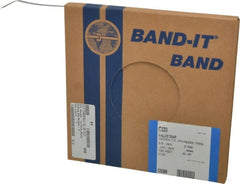 Made in USA - Grade 200 to 300, Stainless Steel Banding Strap Roll - 3/8" Wide x 0.015" Thick - Exact Tooling