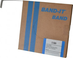 Made in USA - Grade 200 to 300, Stainless Steel Banding Strap Roll - 3/4" Wide x 0.015" Thick - Exact Tooling