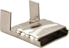 Made in USA - Grade 200 to 300, Stainless Steel Banding Strap Buckle - 5/8" Wide - Exact Tooling