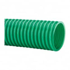 Continental ContiTech - 2" ID, 5 Hg Vac Rating, PVC Vacuum & Duct Hose - 100' Long, Metallic Green, 3" Bend Radius, 15 to 150°F - Exact Tooling