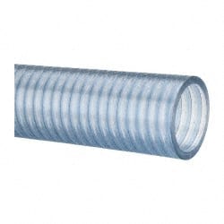 Continental ContiTech - 1-1/2" Inside x 1.78" Outside Diam, Food & Beverage Hose - 6" Bend Radius, Clear, 100' Long, 29 Vacuum Rating - Exact Tooling