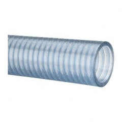 Continental ContiTech - 1-1/2" Inside x 1.78" Outside Diam, Food & Beverage Hose - 6" Bend Radius, Clear, 100' Long, 29 Vacuum Rating - Exact Tooling