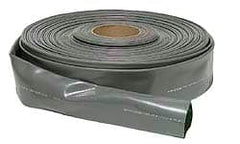 Continental ContiTech - 4" ID x 4.33 OD, 45 Working psi, Gray Hose, Lays Flat - Cut to Length, -10 to 150°F - Exact Tooling